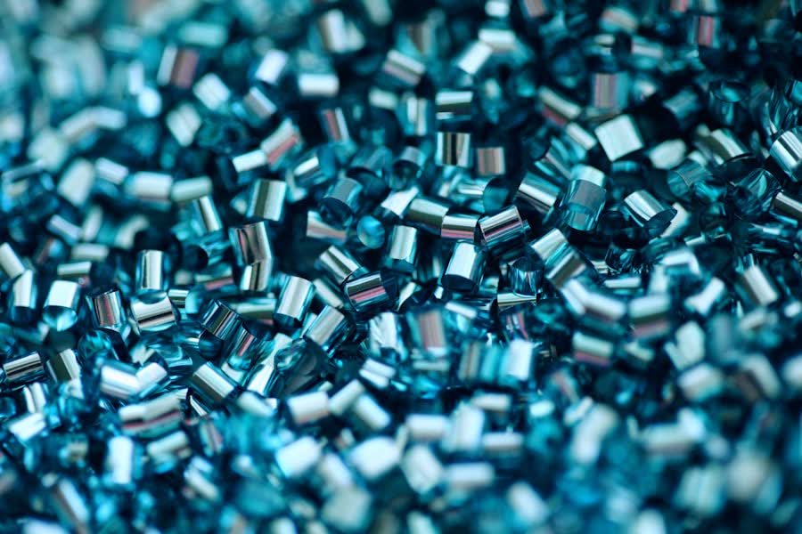 Polymer granulate close-up